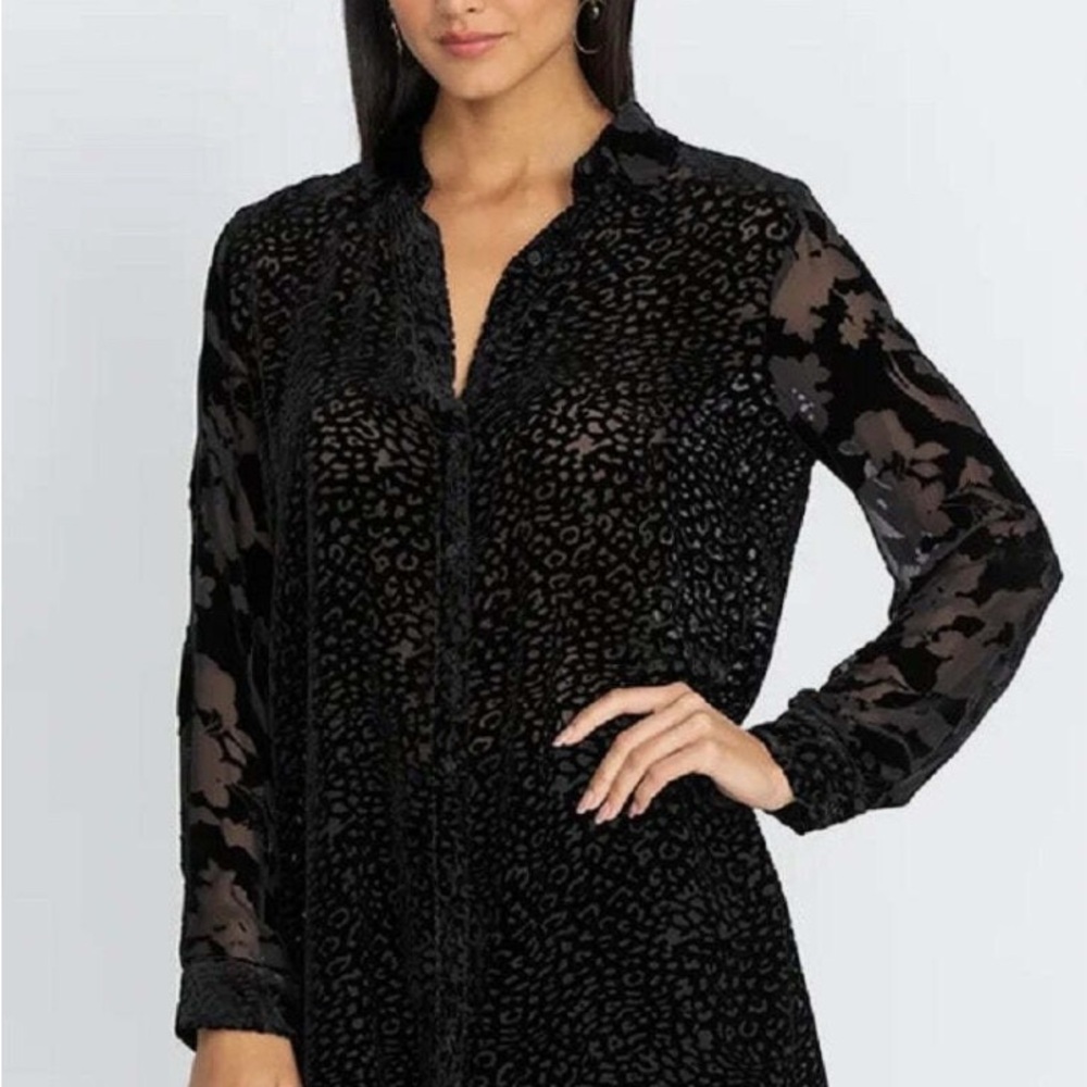 Johnny Was Audrey Button Down Shirt Size L